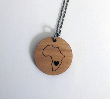 africa necklace close up
